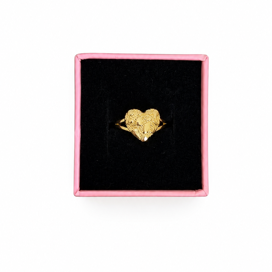 HEART NUGGET RING